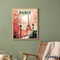 Figured'Art Paint by Number for Adults Travel Poster Paris 2 16"x20" - Craft Art Painting Rolled Canvas with DIY Wooden Frame